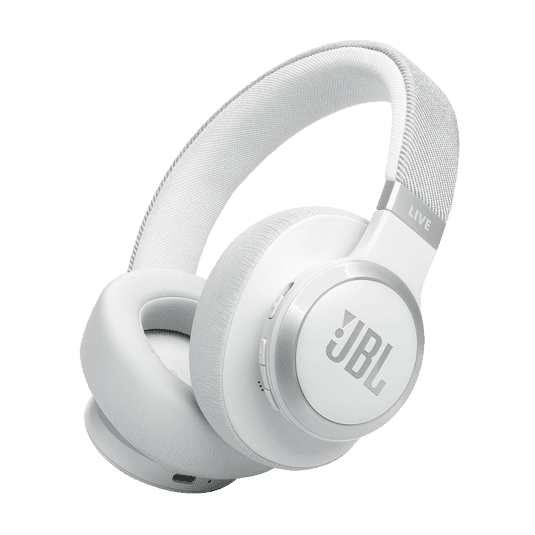 JBL LIVE 770NC Wireless Over-Ear Headphones - White