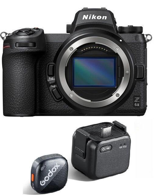 NIKON Z6 II Mirrorless Body Only + Free Gift Godox Cube-OP3 Kit1, Wireless Microphone System 2.4 GHz, CUBE-OP3-KIT1