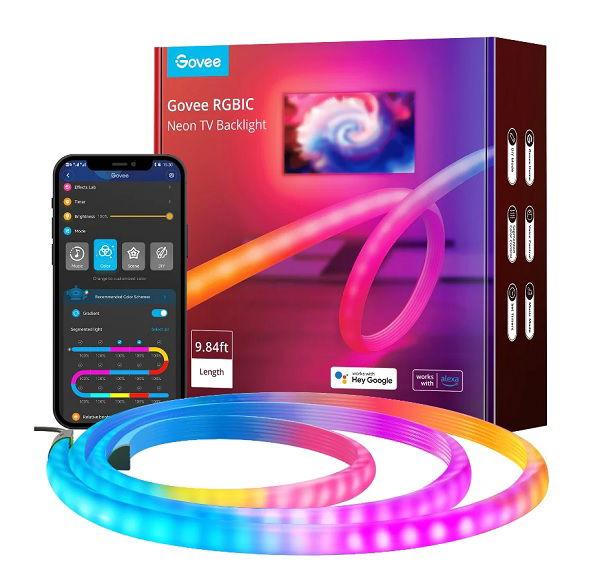 جوفي RGBIC شريط إضاءة خلفية للتلفاز (H61B2)