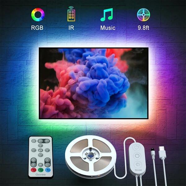 إضاءة خلفية للتلفاز RGB LED من جوفي (H6183)