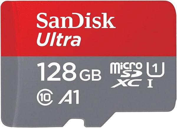 سانديسك بطاقة ذاكرة Ultra microSD سعة 128 جيجابايت (SDSQUAB-128G-GN6MN)