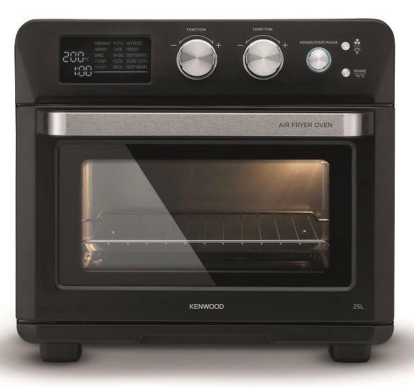 Kenwood Oven 2 in 1, 1700W, 25L, Toaster, Air Fryer, Grill, Broiling, Baking, Defrosting, Heating, 15 Preset Cooking Function, Stainless Steel, MOA25.600BK, Black