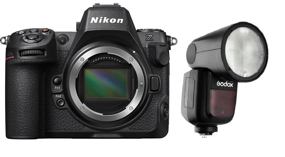 Nikon Z8 Mirrorless Camera, VOA100AM + Free Gift Godox TTL LI-ION Round Flash for Nikon, V1N