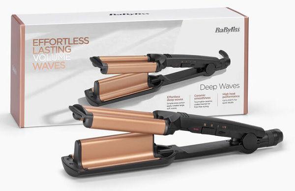 Babyliss Hair Curlers, Up to 200°, 3 Heat Settings, Large Tourmaline Ceramic Barrels, Cool tip, Auto Shut off, W2447SDE, Black