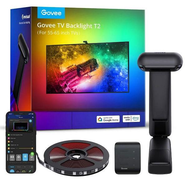 Govee RGBIC LED Smart TV back Lights 5m for 55-65 inches TV. (H605C)