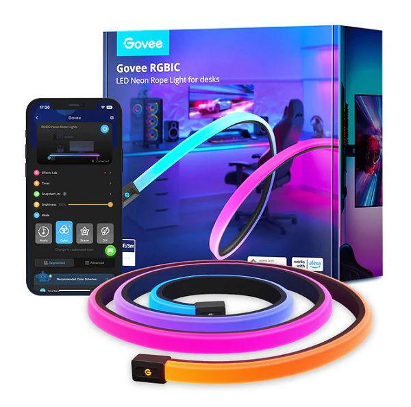 شريط إضاءة نيون RGBIC LED للمكتب طول 3 متر من جوفي (H61C3)