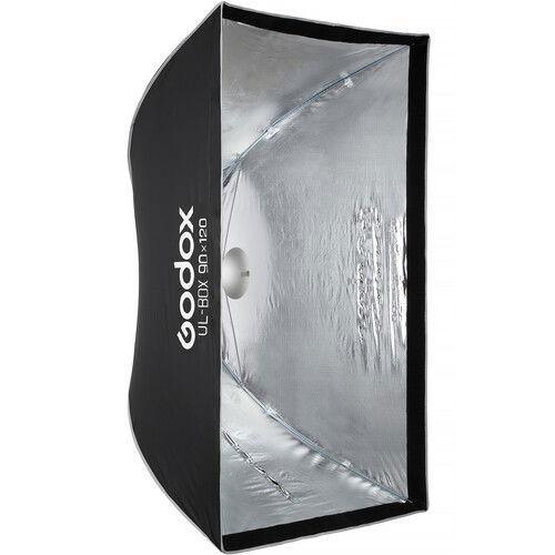 صندوق إضاءة ناعم من جودوكس على شكل مظلة مع قاعدة باوينز، 90x120 سم