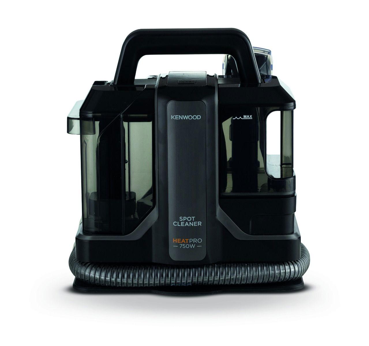 Kenwood Spot Clean Vacuum cleaner Heatpro, 750W, 1.1L, Triple action Washes, Scrubs and Vacuums, for Carpet and Upholstery, SCP100, Black