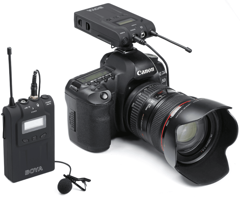 ميكروفون لاسلكي لتصوير الفيديو من بويا(BY-WM6)