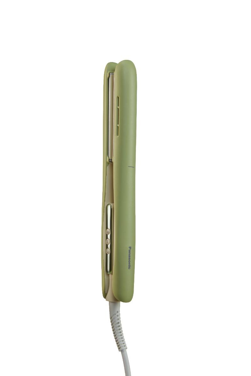 Panasonic 2-way Ionic Hair Electric Straightener and Curler, 6 Temperature Settings, 3D Ionic Function, EH-HV31, Matcha