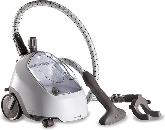 Kenwood Garment Steamer, 1500W, 2L Water Tank, Folding Rack, Trouser Press, Glove, GSP65.000WH, White