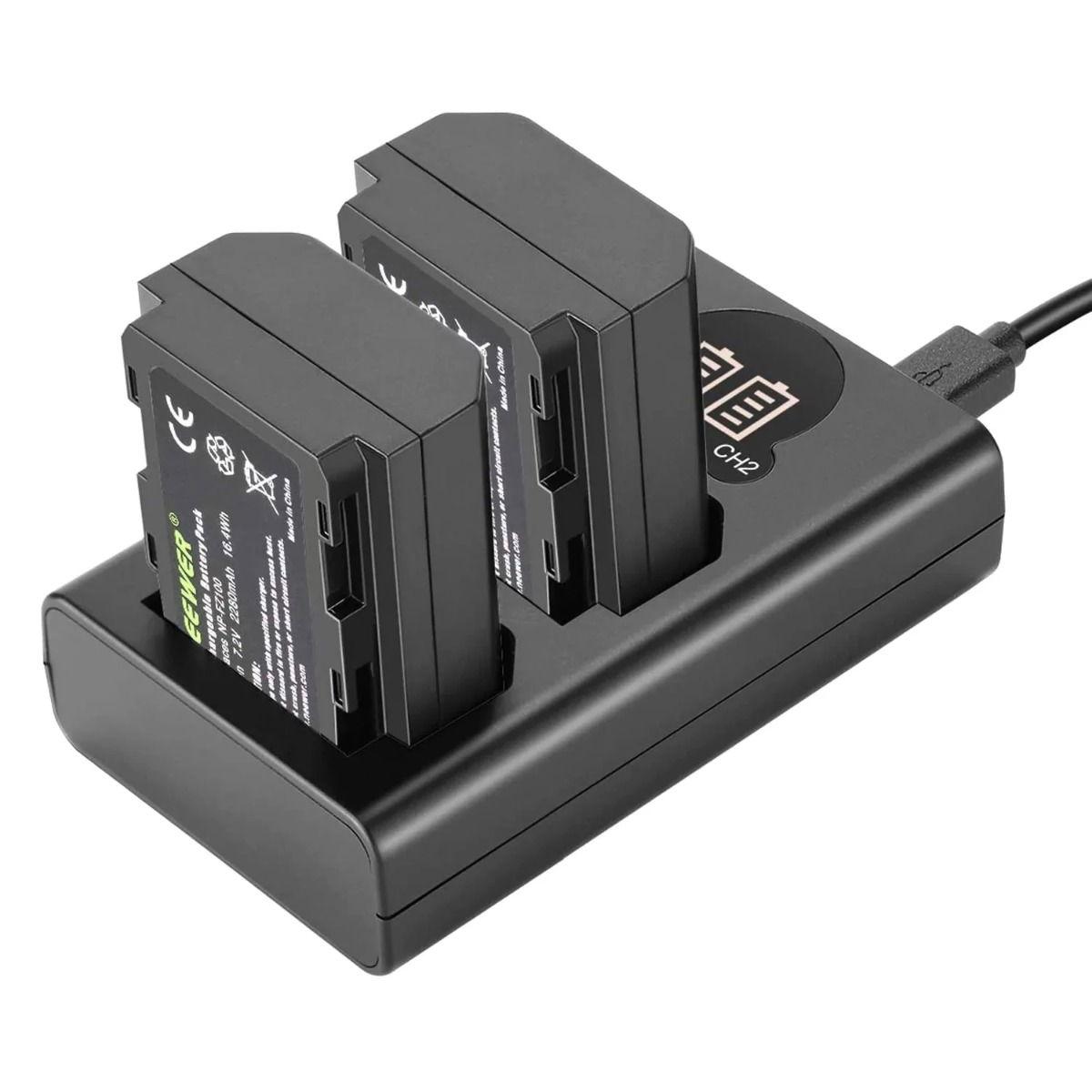 NEEWER Sony Replacement Battery Charger Set, NP-FZ100