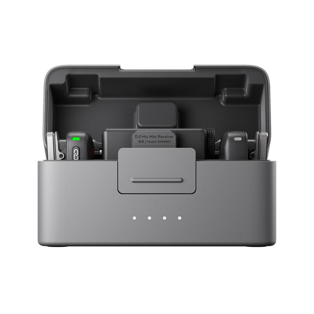 DJI ميكروفون صغير (2 تي اكس + 1 ار اكس + علبة شحن)