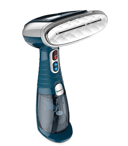 Babyliss Garment Steamer, 4 in One, 1500W, Turbo, Dual Heat System, 20g Per Minute Steam, Water Tank 230ml, 3 Attachment, GS300SDE, Blue