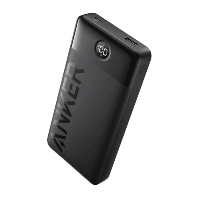 أنكر - باور بانك 20,000 مللي أمبير، 15 واط، منفذين - أسود (A1367H11)