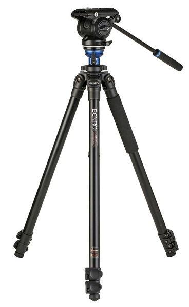 Benro A2573F Aluminium Single Tube Flip Lock 3 Section S4PRO Video Head (BENRO-A2573FS4PRO)