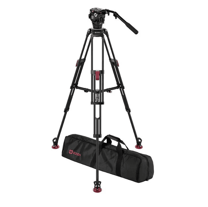 Ozen Tripod System, 75mm, fluid head w/extending pan bar, 5EZHDS