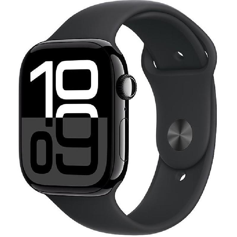 Apple Watch Series 10 GPS 46mm Black Aluminum S/M (MWWP3QAA)