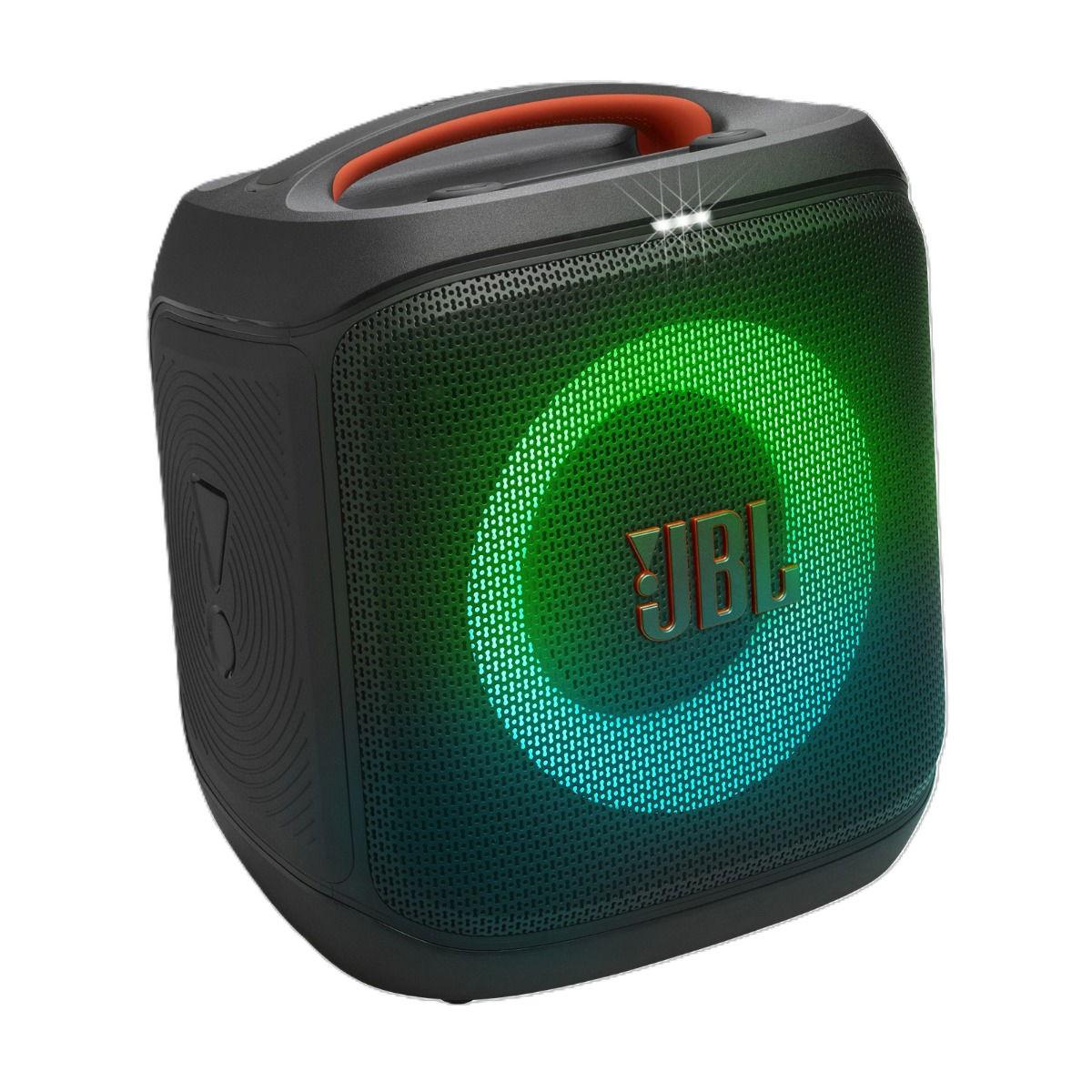 جهاز JBL PartyBox Encore Essential 2، مكبر صوت بلوتوث محمول، مقاوم للماء، صوت جهير عميق، وقت تشغيل 12 ساعة، شحن USB-C، تأثيرات إضاءة LED، JBLPBENCOREESS2UK، أسود