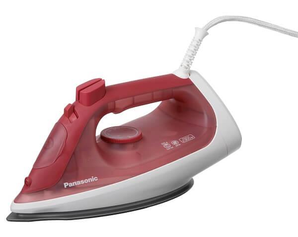 كاوية بخار باناسونيك للكي السريع والسهل، 2300 واط، خزان مياه 300 مل، قاعدة تيتانيوم فضية، NI-S430، أحمر