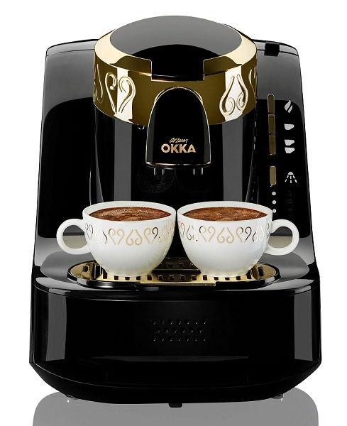 ARZUM OKKA Turkish Coffee Machine OK008, Black and Gold