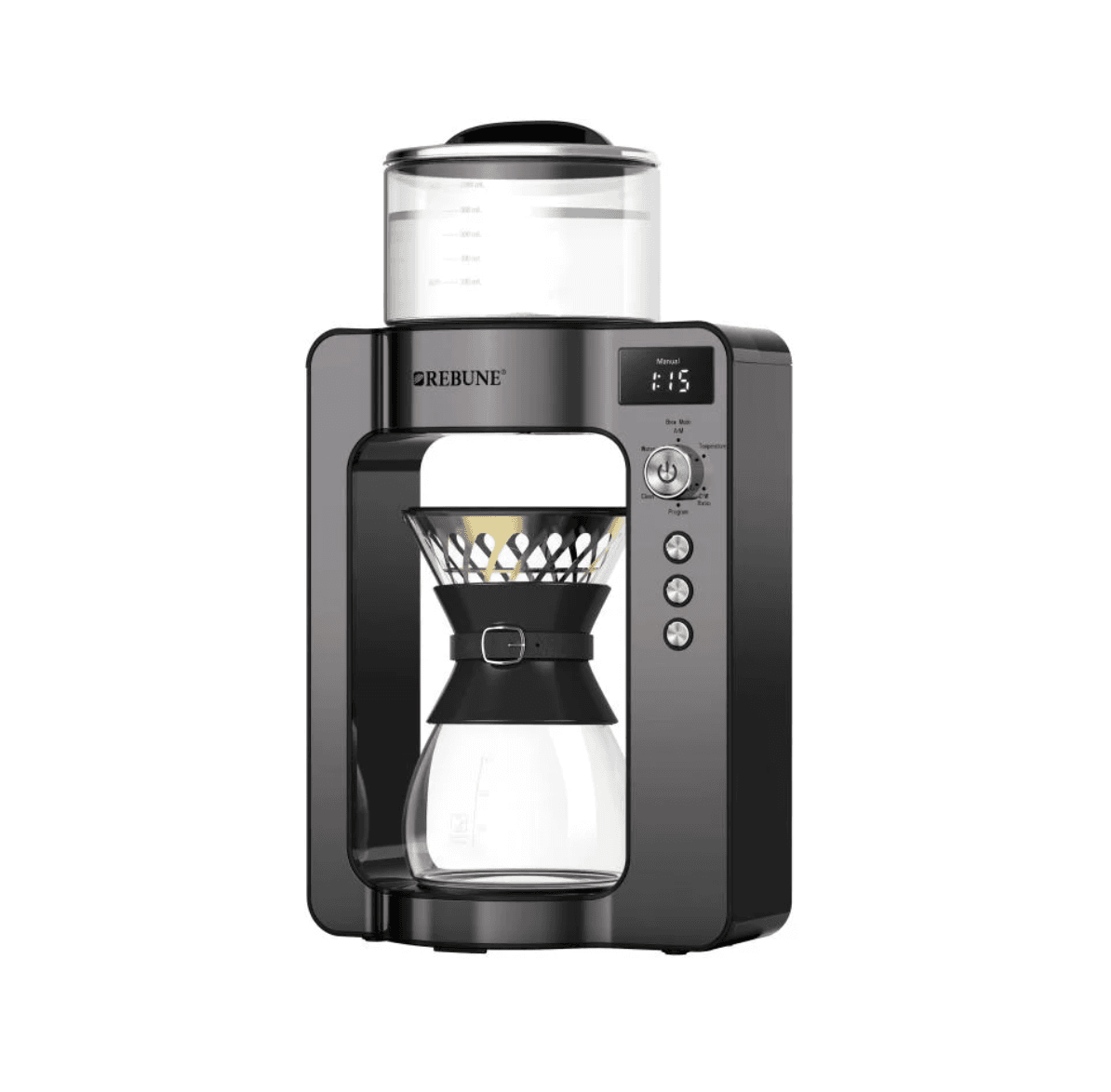 Rebune Arabica Coffee RE6027 Drip Machine 1L, 1500W ( RE6027black )