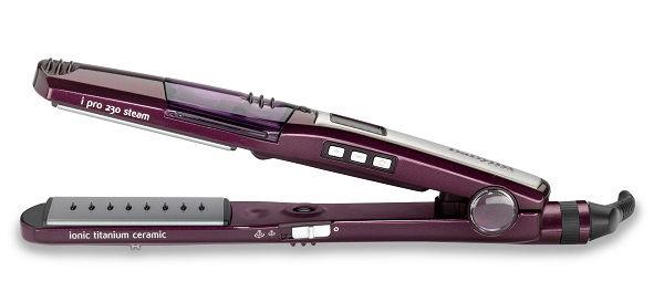 بيبيليس مملس شعر بالبخار, 5 اعدادات للحراره, حراره حتى 230 درجه, طلاء من سيراميك التايتنيوم, ST395SDE, أرجواني