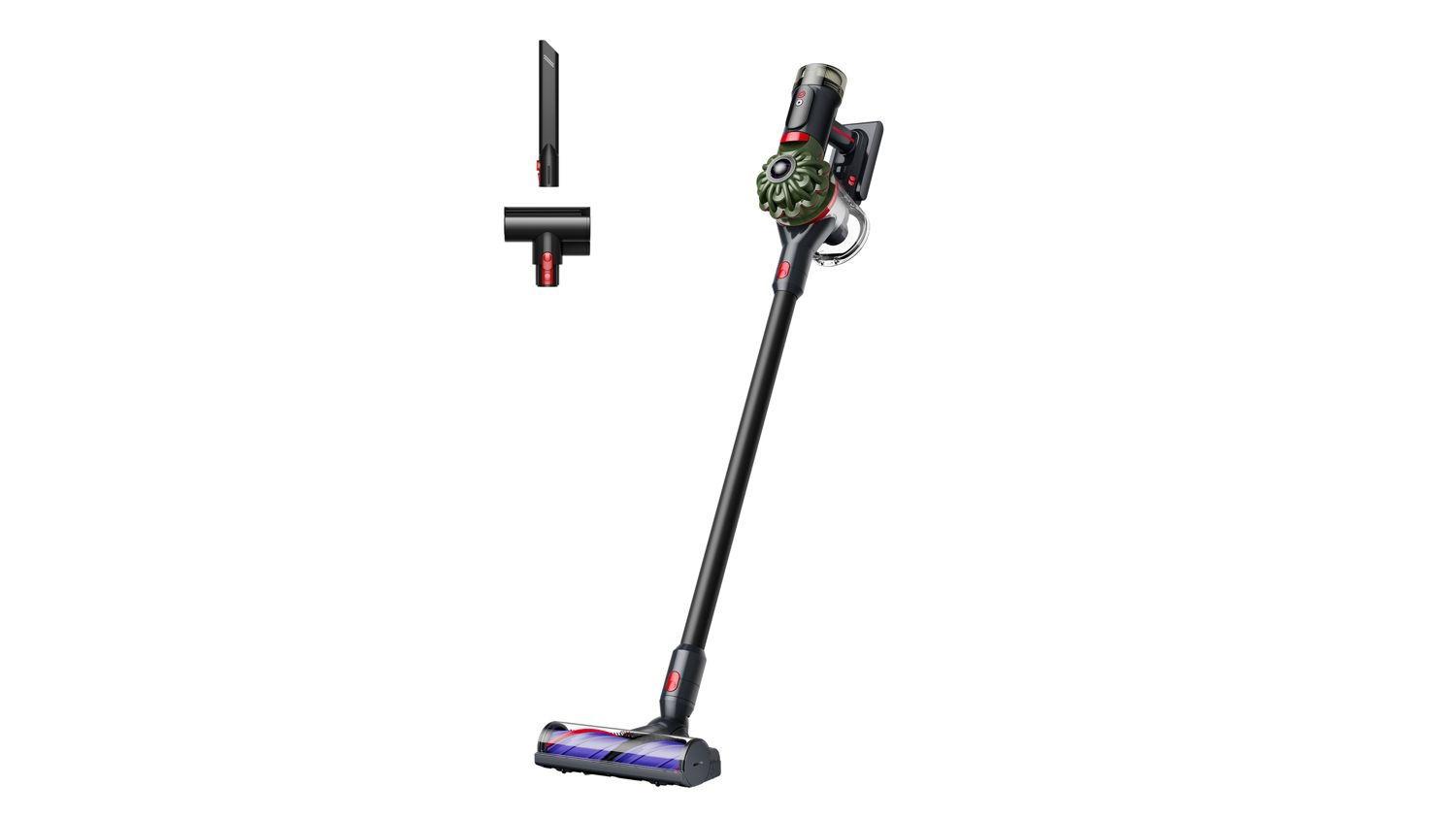 Dyson Cyclone Cordless Vacuum, 150 Air Watts, 60 Min Run Time, Swappable Battery, No Tangles, No loss of Suction, V8, Black & Green
