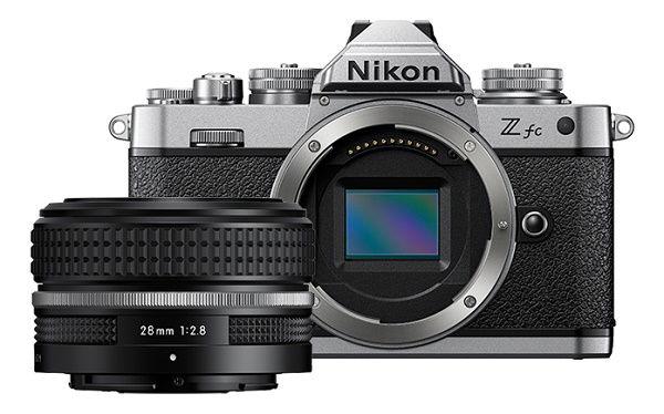 كاميرا نيكون Z fc بدون مرآة، طقم أسود 28 مم + هدية مجانية من Godox MA5R RGB LED وبطارية احتياطية