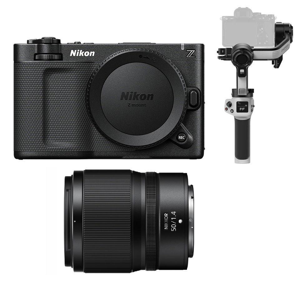 Nikkon Digital Camera ZR, 6K Cinema Camera for Filmmakers, full-frame, Body only, VOA180AM + NIKON Z LENS 50MM 1.4, JMA004DA + Free Gift ZHIYUN Cinepeer Weebill 3E Gimbal, WEEBILL-3E