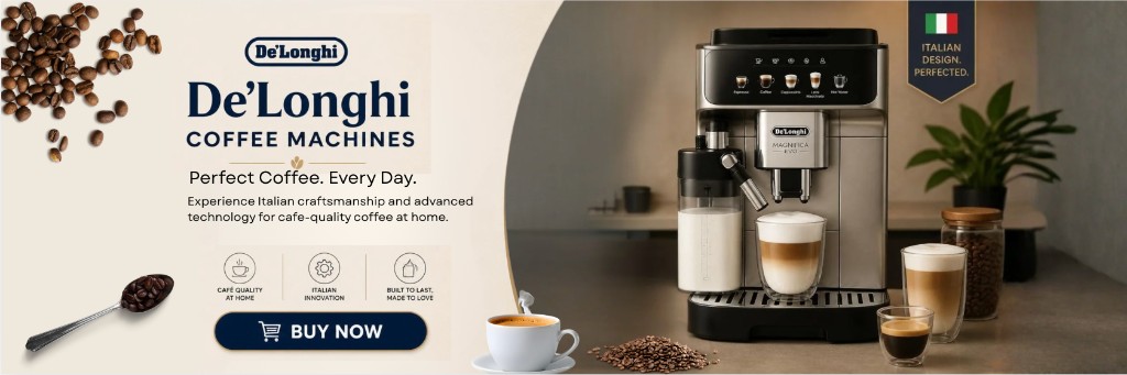 De'Longhi Coffee Machines — Perfect Coffee. Every Day.