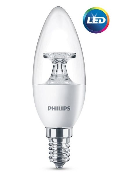 Philips LED Non Dimmable Corepro candle ND 5.5-40W E14 2700K Clear