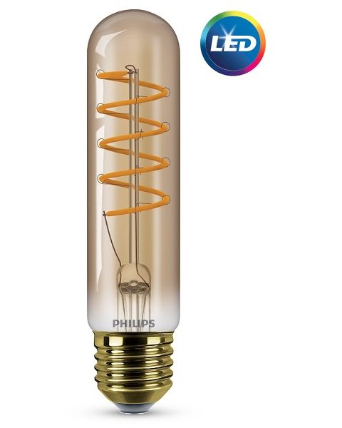 Philips LED Dimmable Vintage Light Bulb 2.5-15W B35 E14 Gold 1800K