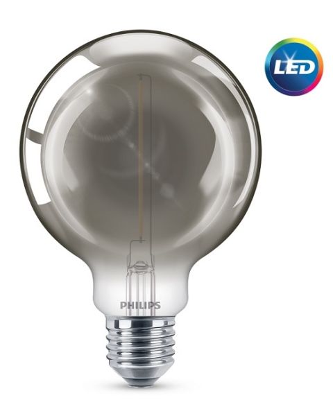 Philips LED Non Dimmable Smoky Light Bulb 2.3-11W G93 E27 1800K