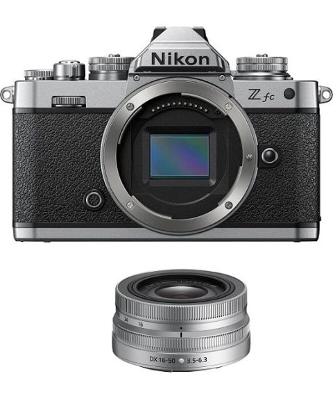 كاميرا  نيكون  Z fc هيكل فقط  (VOA090AM) + عدسة 16-50mm f/3.5-6.3 VR نيكون + بطاقة عضوية