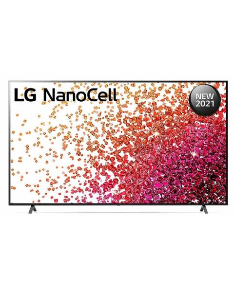 تلفزيون NanoCell من إل جي بدقة 4K حقيقية مقاس 75 بوصة من السلسلة 75، ألوان خلايا النانو، معالج رباعي النواة ‎4K، شاشة سينما (75NANO75VPA)