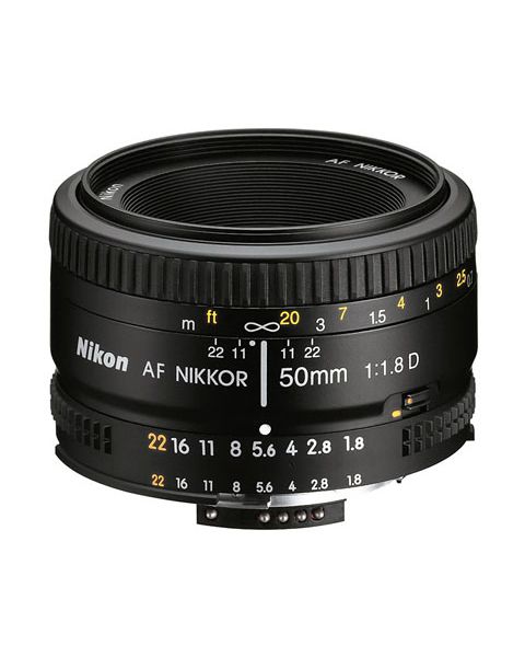 عدسة نيكون تلقائية التركيز من نيكون 50 ملم أف/1.8دي
Nikon AF Nikkor 50mm f/1.8D-front