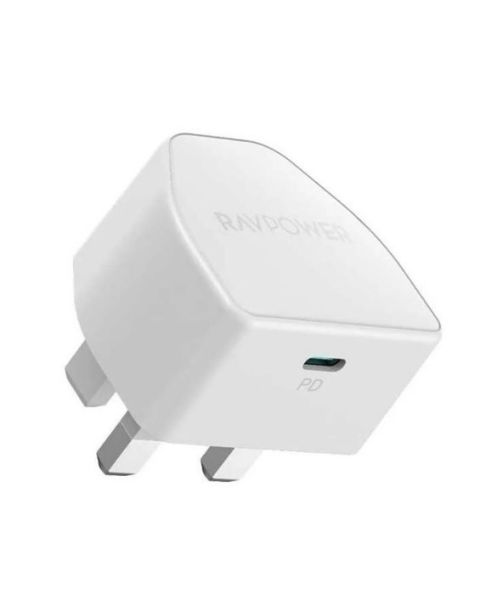 RAVPower Wall Charger 20W PD with type C port, White (RP-CP1041-SC)