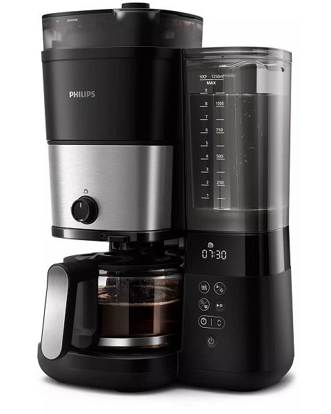 فيليبس آلة تحضير القهوة بالتقطير مع مطحنة مضمّنة (HD7900/50)