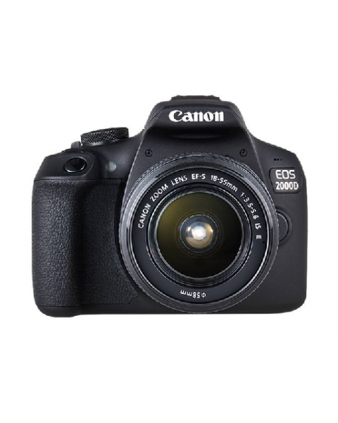 كاميرا كانون (EOS2000D) مع عدسه 18-55 مم