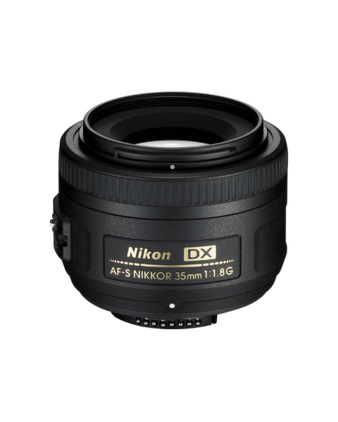 عدسة مخصصة لكاميرا نيكون دي اس ال ار من نيكون AF-S DX نيكور 35 ملم - f/1.8G (JAA132DA)