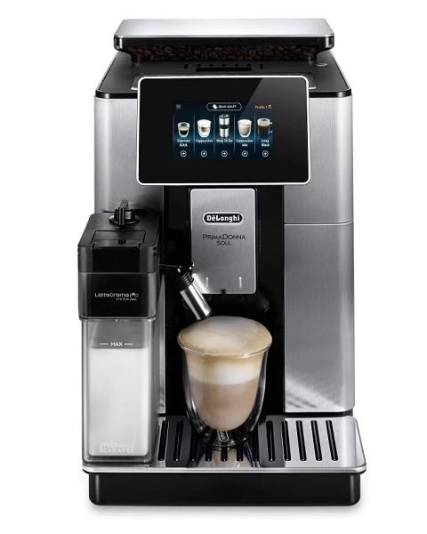 Delonghi ECAM610.75.MB PrimaDonna Soul Automatic Coffee Machine + 500 SR Patchi Voucher (DLECAM610.75MB)