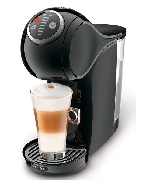  دولتشي قوستو ماكينة قهوة جينيو s  أوتوماتيك  – أسود +  100ريال قسيمة شرائية من باتشي (GENIO S PLUS BLACK)