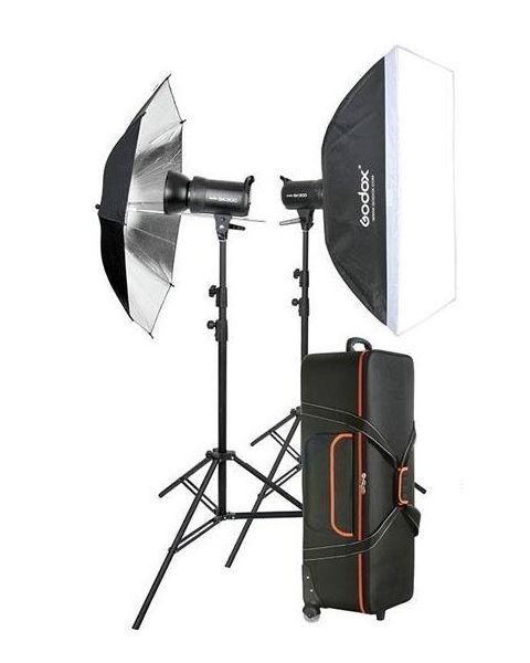 Godox SK300  Studio 2 Head Kit + 2 Light Stand (SK300-KIT) 