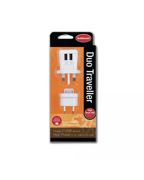 HAHNEL DUO-TRAVEL DUO TRAVELLER (US,UK,EU,AU) Dual USB Charger