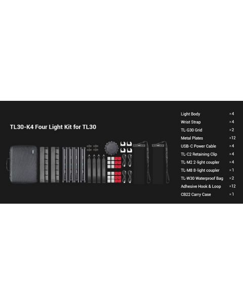 جودوكس مع أربع إضاءات
Godox TL30 Tube Light 4 Kit