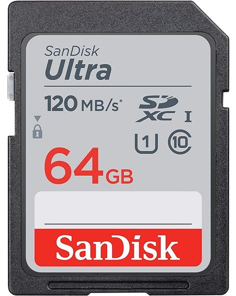 SanDisk  64GB ULTRA SD 120 MB  (SDSDUN4-064G-GN6IN)