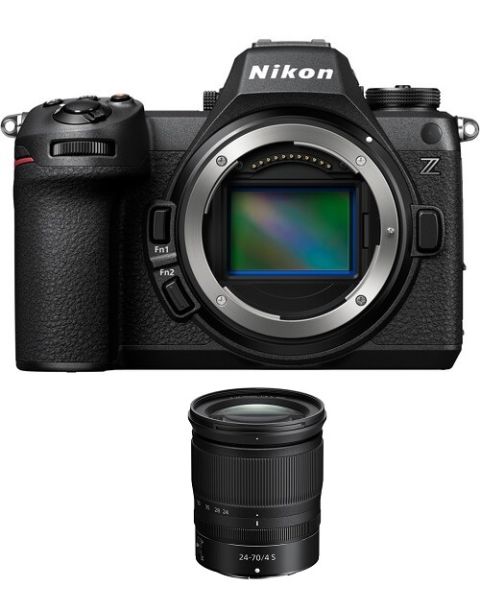كاميرا Nikon Z6III بدون مرآة ذات إطار كامل + عدسة نيكون 24-70 + بطاقة العضوية (VOA130AM)