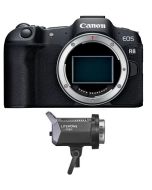 Canon EOS R8 Body Only + Godox LA150D LED Light (EOSR8-B)